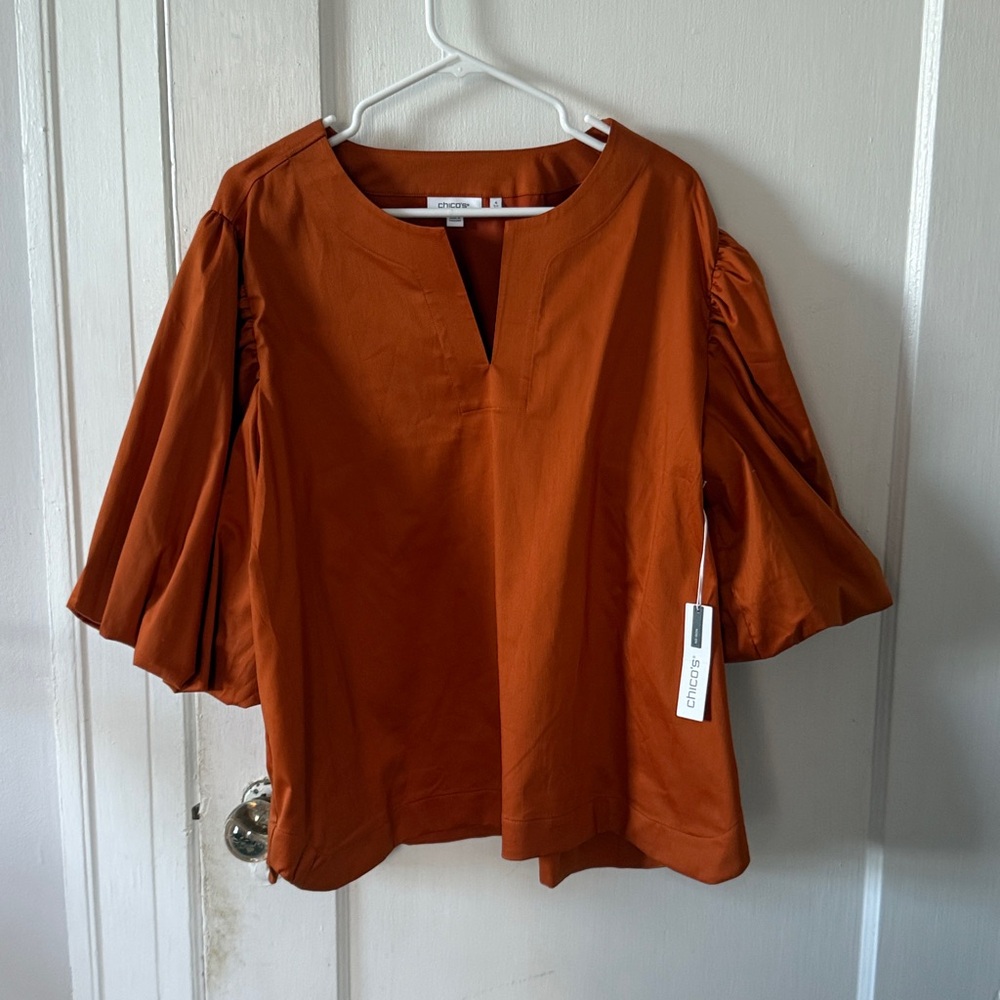 Chico’s Rust Orange Blouse size 20